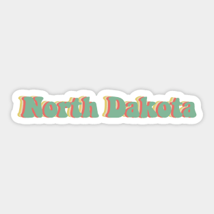 North Dakota 70's Sticker